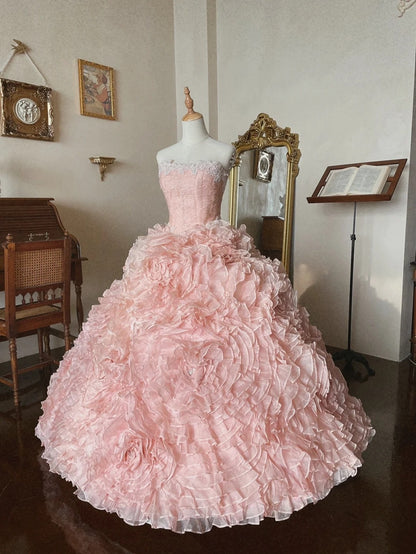 Glänzendes Ballkleid mit herzförmigem Pailletten-Meerjungfrauen-Abendkleid, Galakleid, Geburtstagspartykleid, D3415