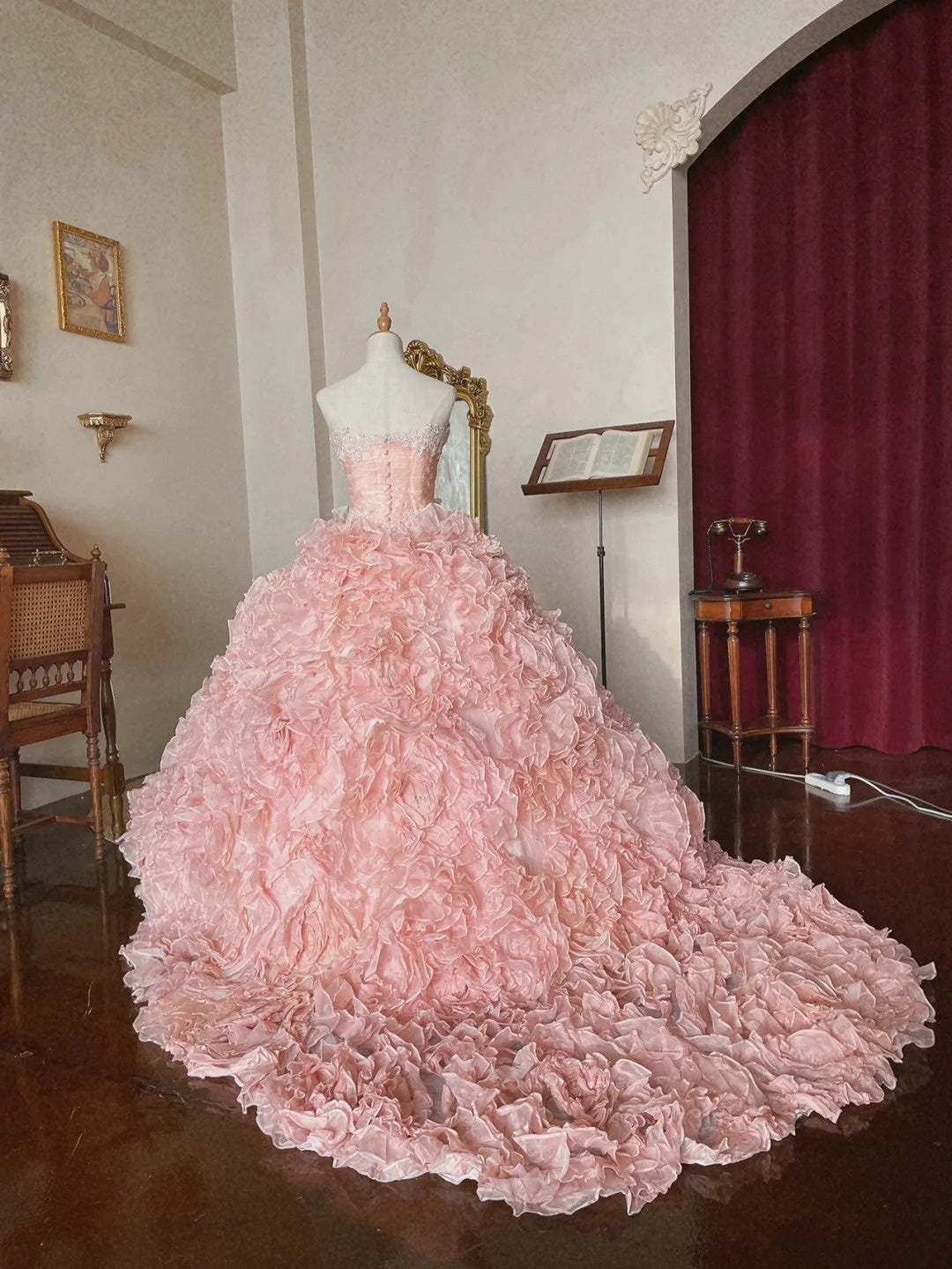 Glänzendes Ballkleid mit herzförmigem Pailletten-Meerjungfrauen-Abendkleid, Galakleid, Geburtstagspartykleid, D3415