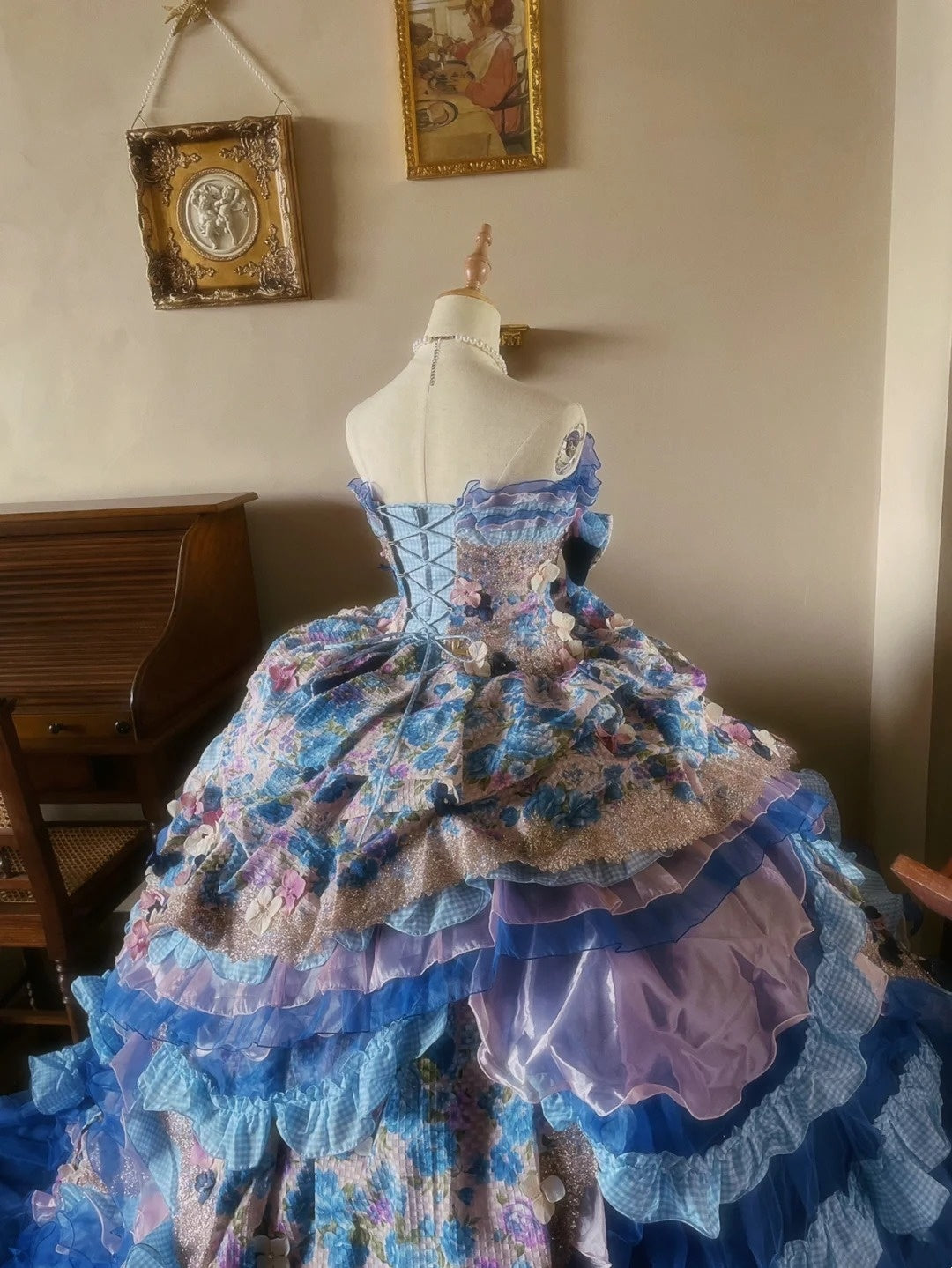 Glänzendes Ballkleid mit herzförmigem Pailletten-Meerjungfrauen-Abendkleid, Galakleid, Geburtstagspartykleid, D3415