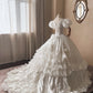 Beauty Brautkleid A-Linie Herzausschnitt Plissee Brautkleid D3302