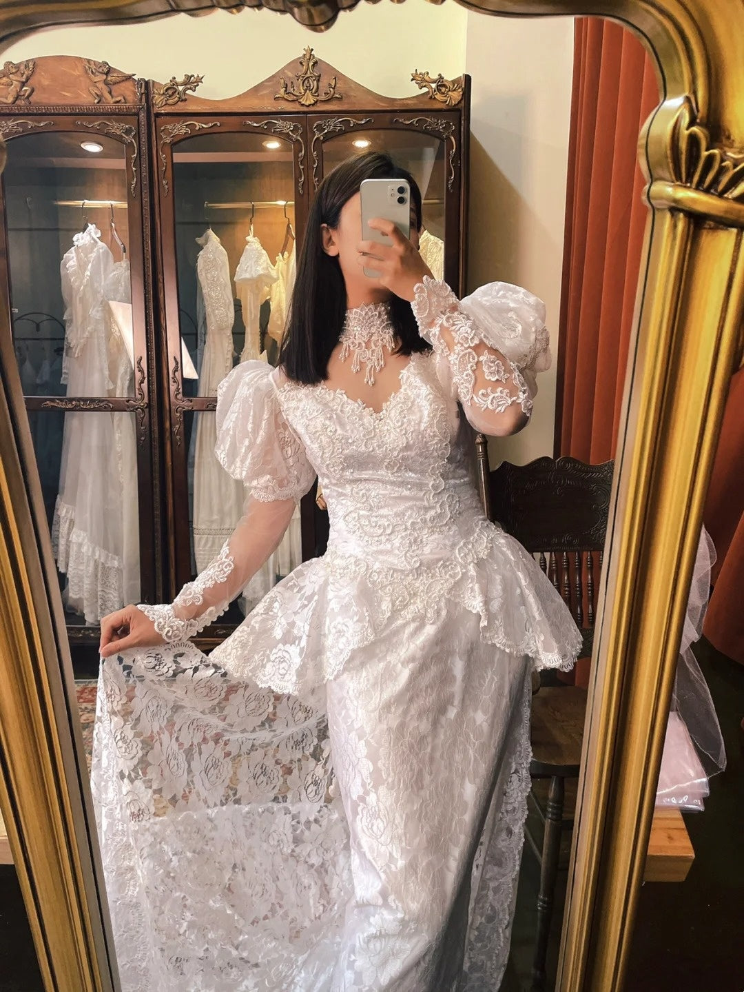 Robe de mariée beauté A-Line, décolleté en cœur, plissée, D3302