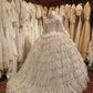 Beauty Brautkleid A-Linie Herzausschnitt Plissee Brautkleid D3302
