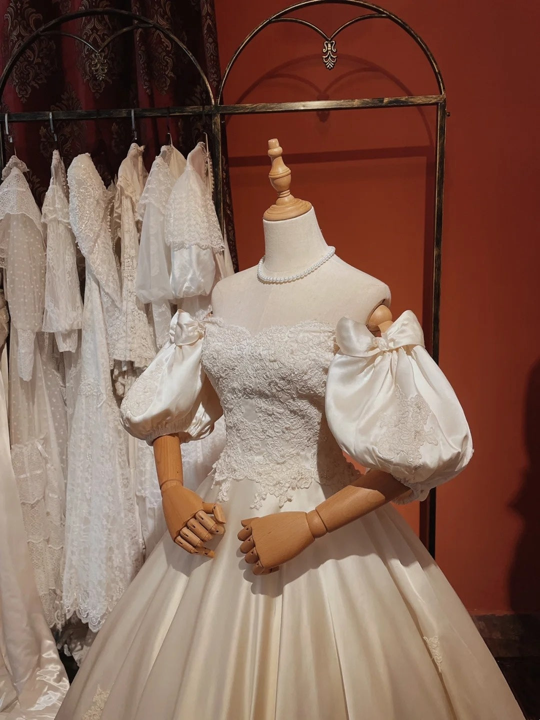 Beauty Brautkleid A-Linie Herzausschnitt Plissee Brautkleid D3302