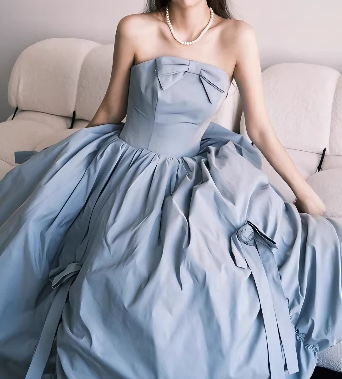 Glänzendes Ballkleid mit herzförmigem Pailletten-Meerjungfrauen-Abendkleid, Galakleid, Geburtstagspartykleid, D3415