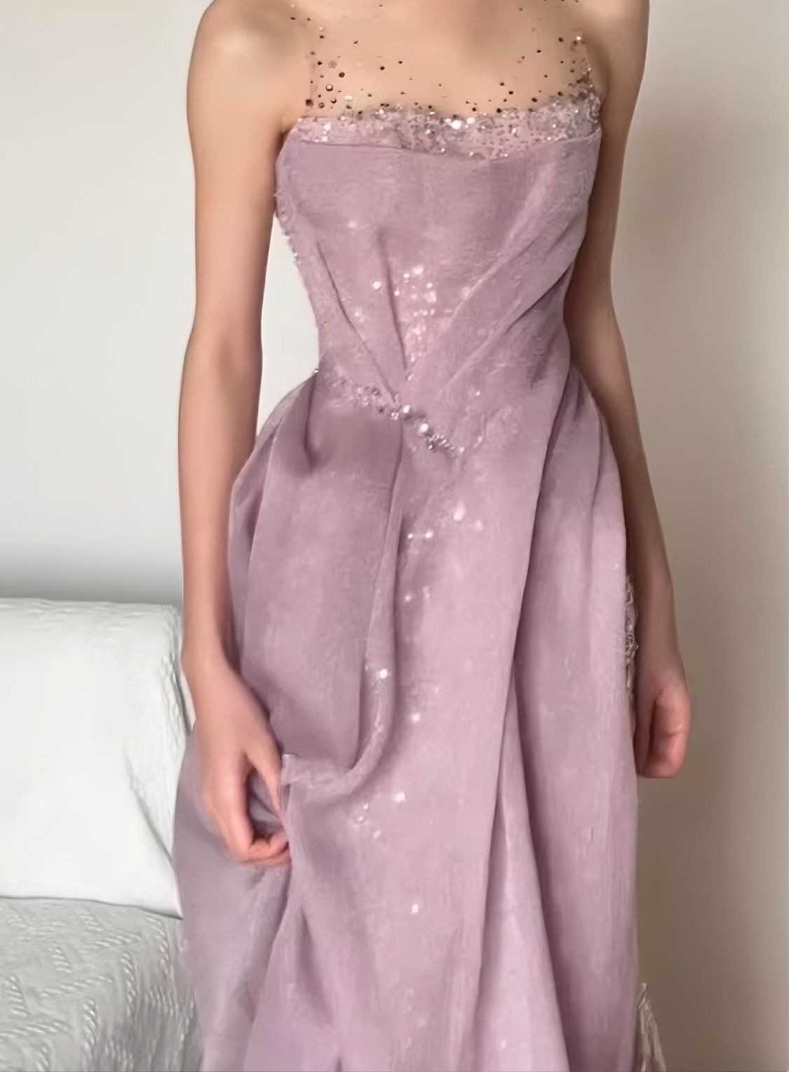 Robe de bal brillante à paillettes et col en cœur, robe de soirée sirène, robe de gala, robe de fête d'anniversaire, D3415