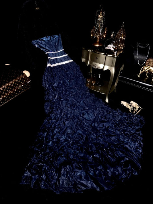 Glänzendes Ballkleid mit herzförmigem Pailletten-Meerjungfrauen-Abendkleid, Galakleid, Geburtstagspartykleid, D3415