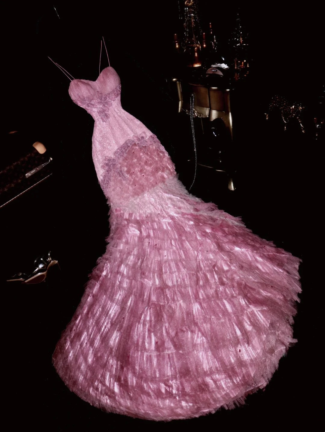 Robe de bal brillante à paillettes et col en cœur, robe de soirée sirène, robe de gala, robe de fête d'anniversaire, D3415