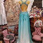 Robe de bal brillante à paillettes et col en cœur, robe de soirée sirène, robe de gala, robe de fête d'anniversaire, D3415