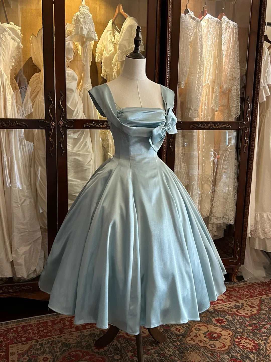 Elegant Prom Dress Square Neck Pleated Gala Dress Evening Dress Formal Dress   D4436