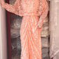 Robe de bal brillante à paillettes et col en cœur, robe de soirée sirène, robe de gala, robe de fête d'anniversaire, D3415
