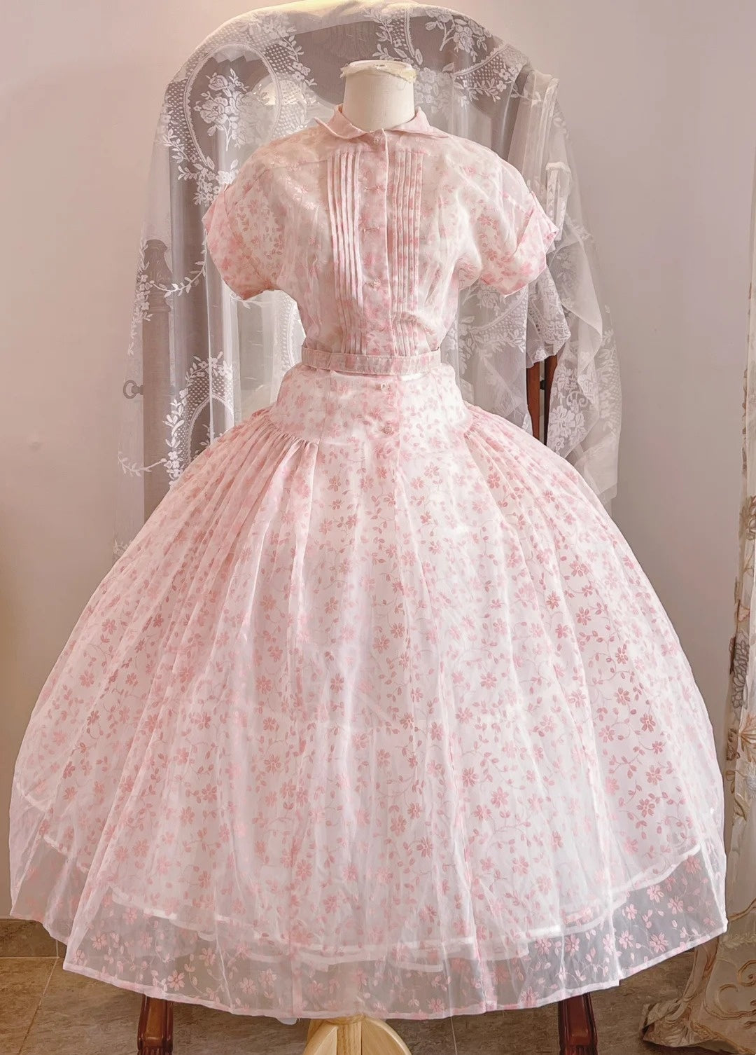 Pretty Prom Dress Crew Neck Pleated Print Birthday Party Dress Evening Dress Formal Dress   D4450
