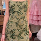 Robe de bal brillante à paillettes et col en cœur, robe de soirée sirène, robe de gala, robe de fête d'anniversaire, D3415