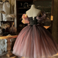 Stunning Prom Dress Off Shoulder Pleated Tulle Birthday Party Dress Evening Dress Formal Dress   D4458