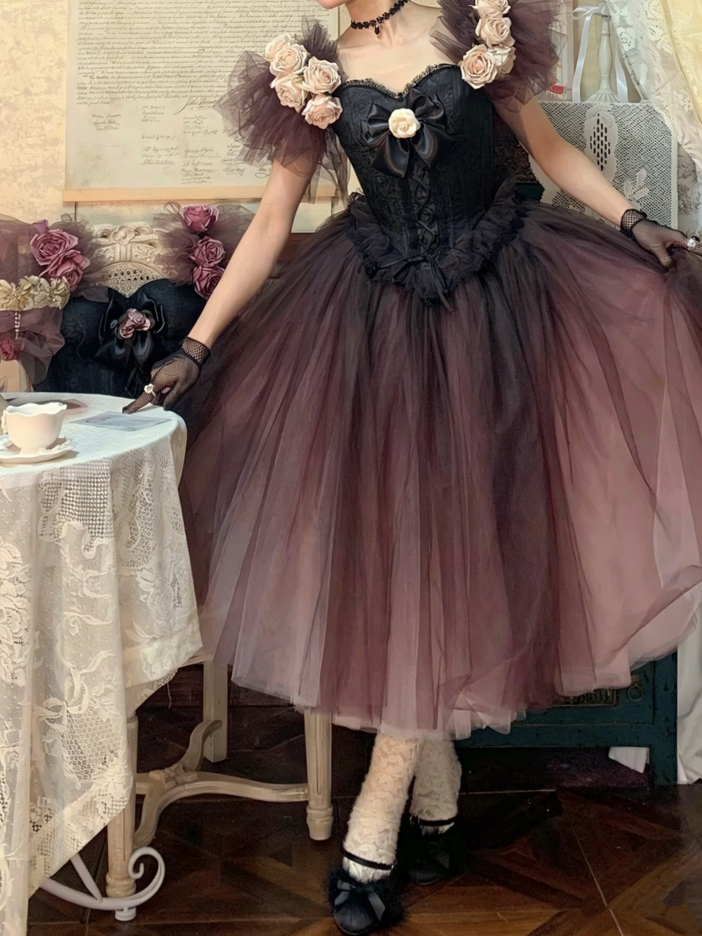 Stunning Prom Dress Off Shoulder Pleated Tulle Birthday Party Dress Evening Dress Formal Dress   D4458
