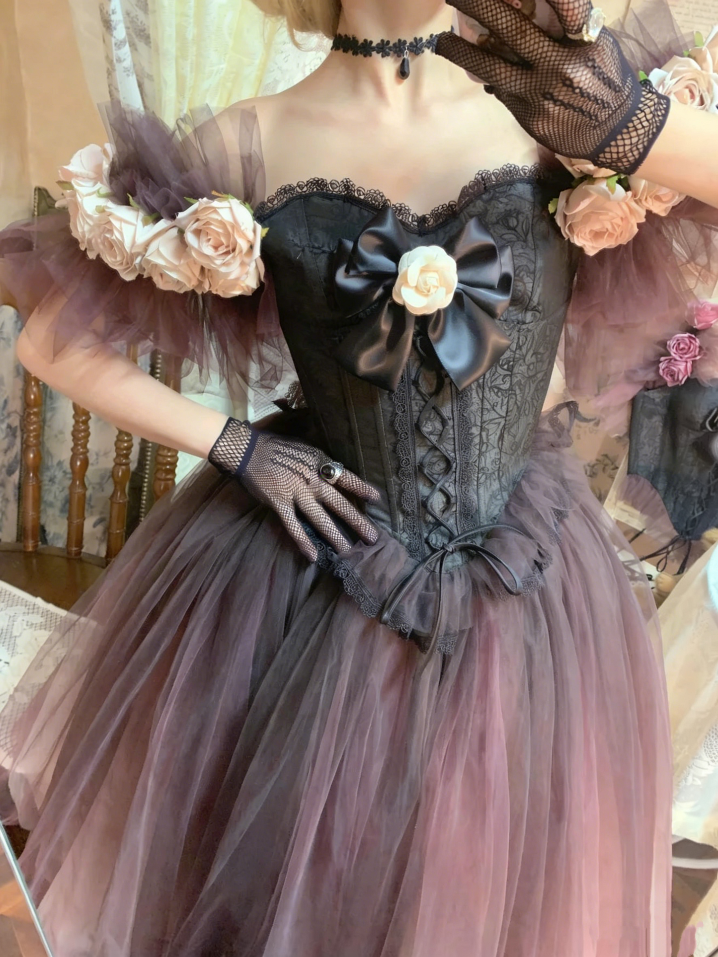 Stunning Prom Dress Off Shoulder Pleated Tulle Birthday Party Dress Evening Dress Formal Dress   D4458