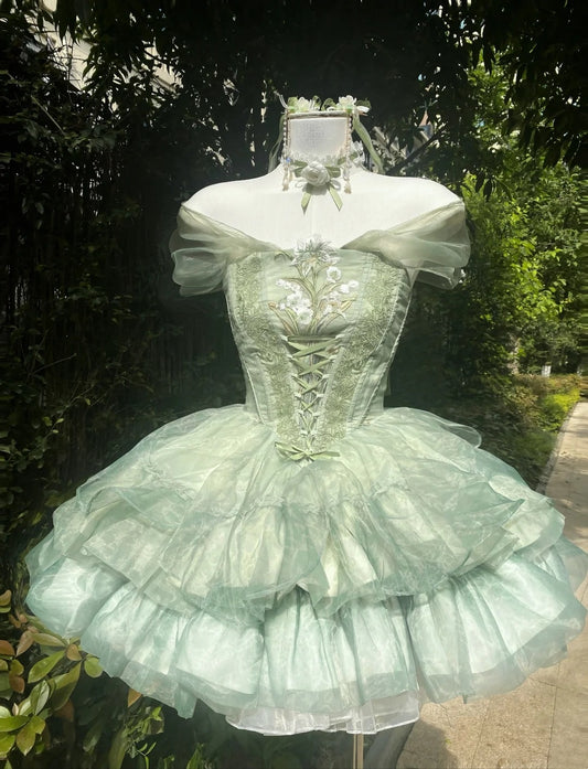 Pretty Homecoming Dress Off Shoulder Pleated Short Prom Dress Birthday Party Outfits    D4462