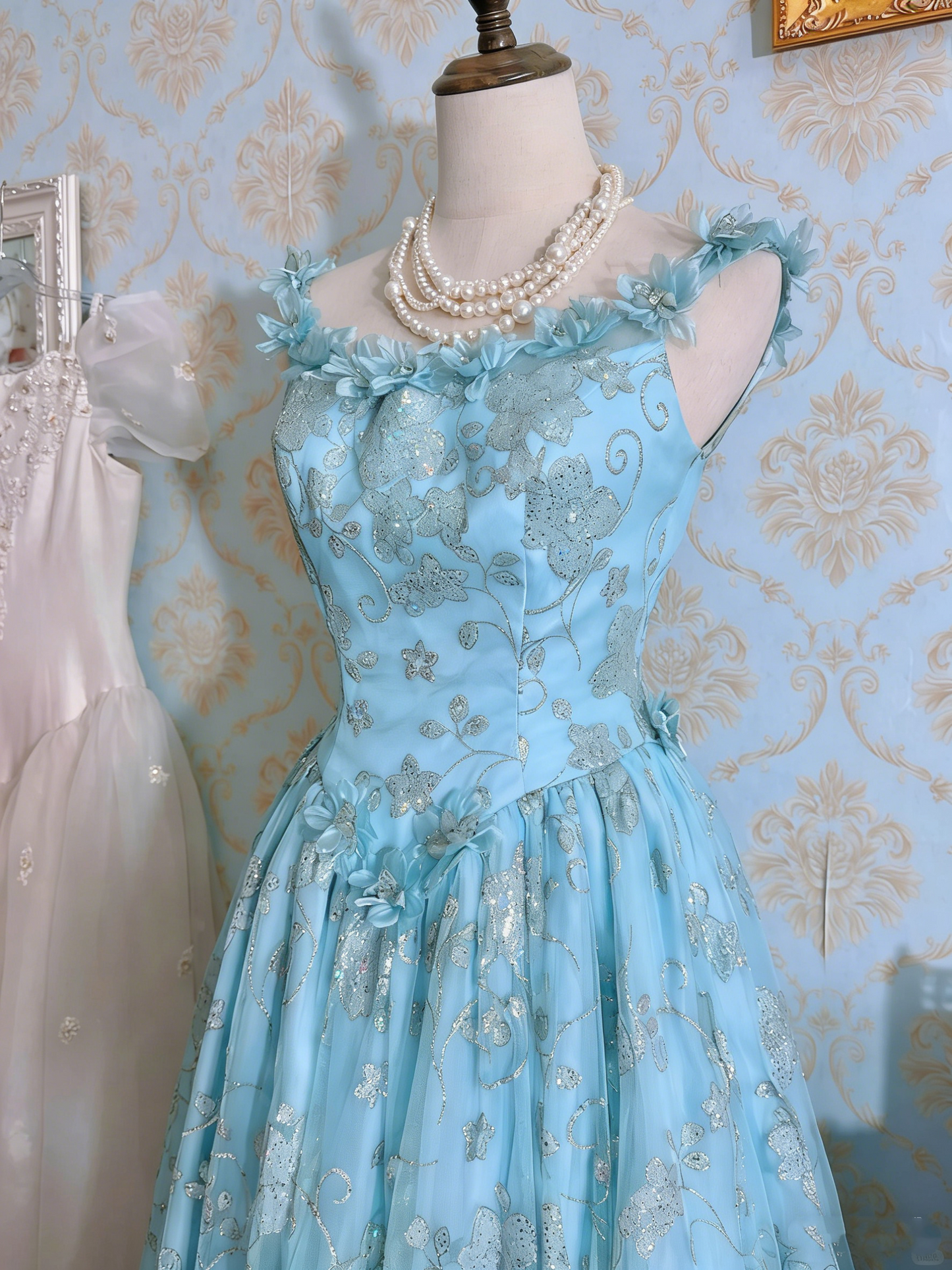 New Arrival Prom Dress A Line Crew Neck Pleated Gala Dress Formal Dress Evening Dress  D4475