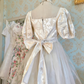 Vintage Prom Dress Square Neck Pleated Tulle Gala Dress Formal Dress Evening Dress  D4476