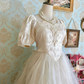 Vintage Prom Dress Square Neck Pleated Tulle Gala Dress Formal Dress Evening Dress  D4476