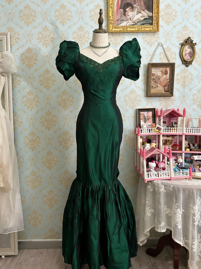 Glänzendes Ballkleid mit herzförmigem Pailletten-Meerjungfrauen-Abendkleid, Galakleid, Geburtstagspartykleid, D3415