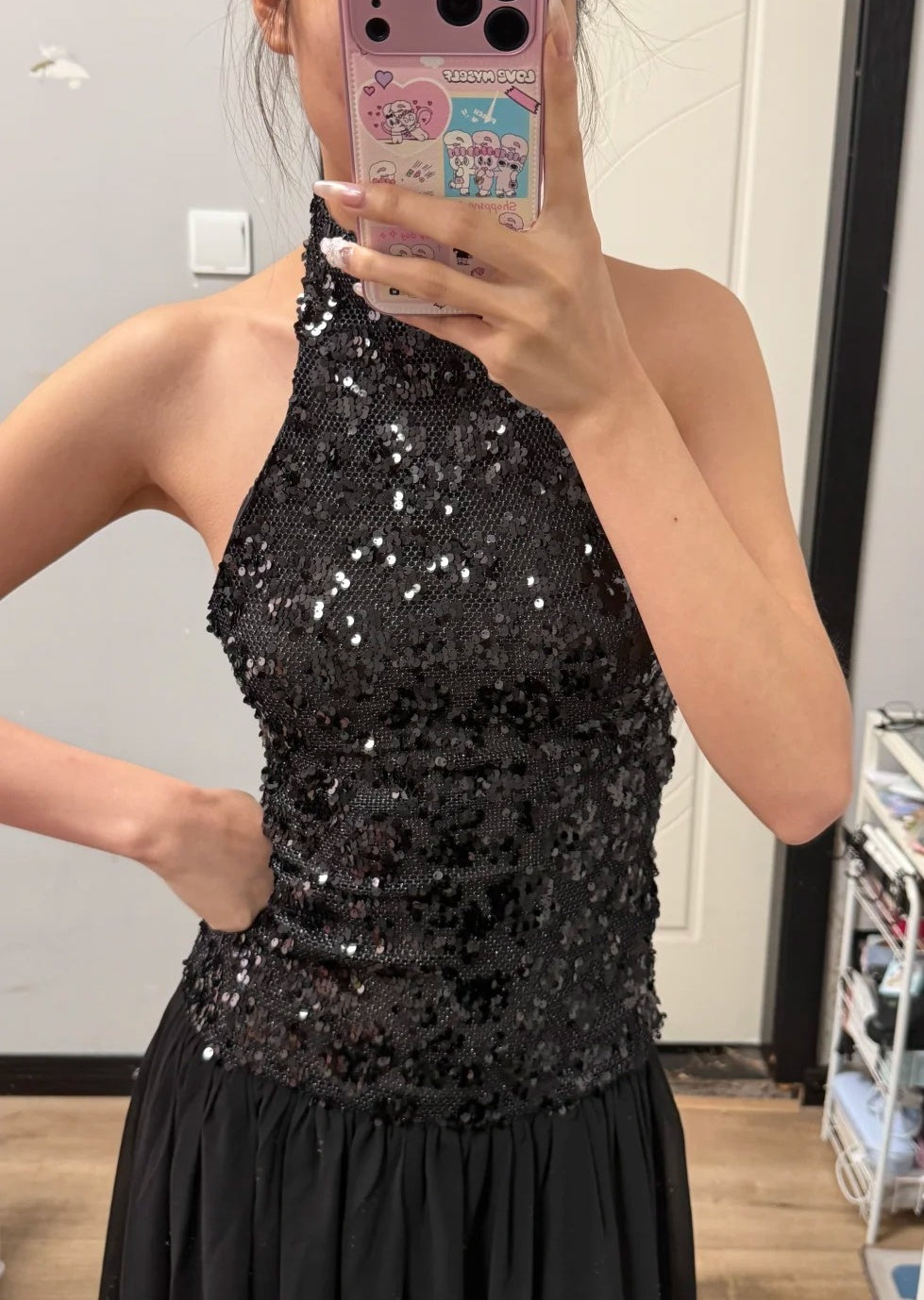 Robe de bal brillante à paillettes et col en cœur, robe de soirée sirène, robe de gala, robe de fête d'anniversaire, D3415