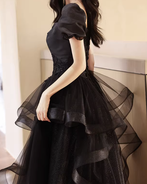 Robe de bal brillante à paillettes et col en cœur, robe de soirée sirène, robe de gala, robe de fête d'anniversaire, D3415