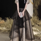 Elegant Prom Dress Square Neck Pleated Tulle Gala Dress Evening Dress Formal Dress  D4510