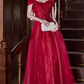 Shiny Prom Dress Off Shoulder Pleated Gala Dress Evening Dress Formal Dress  D4515