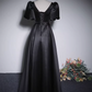 Minimalist Prom Dress Black A Line Sweetheart Pleated Gala Dress Evening Dress Formal Dress  D4518