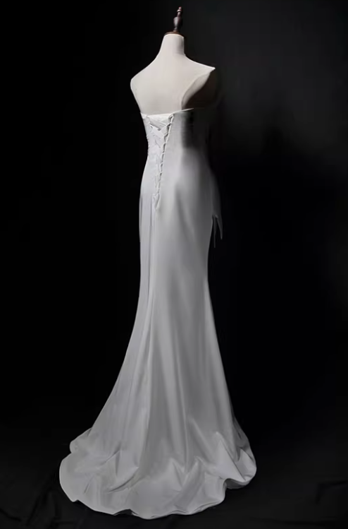 Glänzendes Ballkleid mit herzförmigem Pailletten-Meerjungfrauen-Abendkleid, Galakleid, Geburtstagspartykleid, D3415