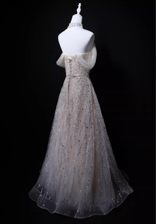 Robe de bal brillante à paillettes et col en cœur, robe de soirée sirène, robe de gala, robe de fête d'anniversaire, D3415