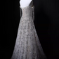 Shiny Prom Dress A Line Off Shoulder Pleated Gala Dress Evening Dress Party Dress  D4528