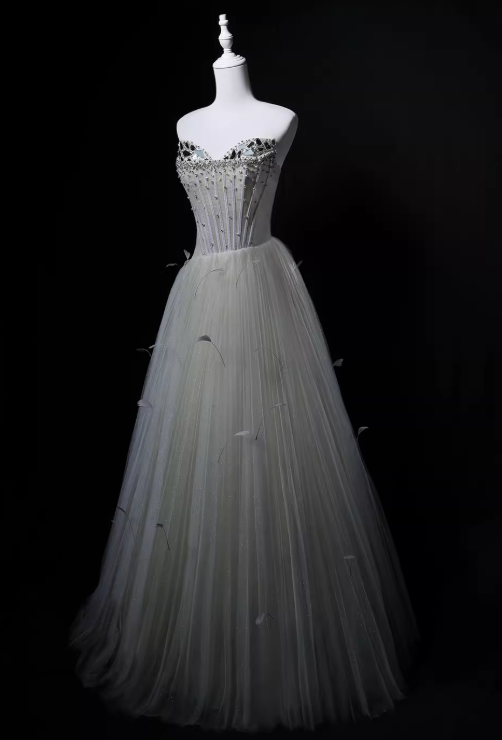 Robe de bal brillante à paillettes et col en cœur, robe de soirée sirène, robe de gala, robe de fête d'anniversaire, D3415