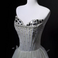 Robe de bal brillante à paillettes et col en cœur, robe de soirée sirène, robe de gala, robe de fête d'anniversaire, D3415