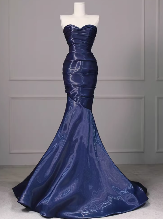 Glänzendes Ballkleid mit herzförmigem Pailletten-Meerjungfrauen-Abendkleid, Galakleid, Geburtstagspartykleid, D3415