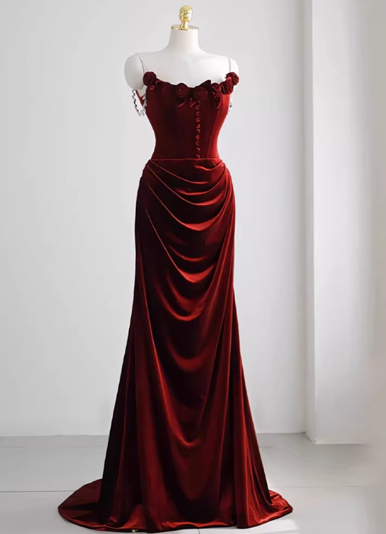 Elegant Prom Dress Strapless Pleated Gala Dress Evening Dress Formal Dress  D4534