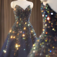 Robe de bal brillante à paillettes et col en cœur, robe de soirée sirène, robe de gala, robe de fête d'anniversaire, D3415