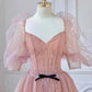 Glänzendes Ballkleid mit herzförmigem Pailletten-Meerjungfrauen-Abendkleid, Galakleid, Geburtstagspartykleid, D3415