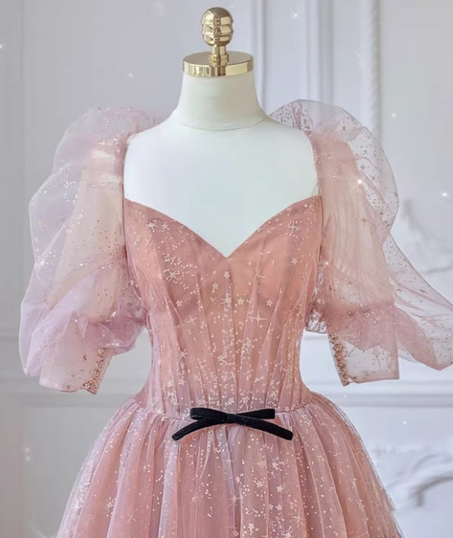 Glänzendes Ballkleid mit herzförmigem Pailletten-Meerjungfrauen-Abendkleid, Galakleid, Geburtstagspartykleid, D3415