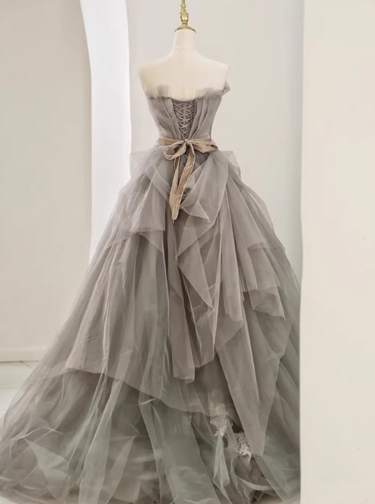 Glänzendes Ballkleid mit herzförmigem Pailletten-Meerjungfrauen-Abendkleid, Galakleid, Geburtstagspartykleid, D3415