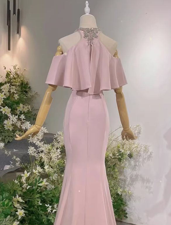 Glänzendes Ballkleid mit herzförmigem Pailletten-Meerjungfrauen-Abendkleid, Galakleid, Geburtstagspartykleid, D3415