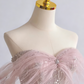 Gorgeous Prom Dress Off Shoulder Pleated Tulle Gala Dress Evening Dress Formal Dress  D4550