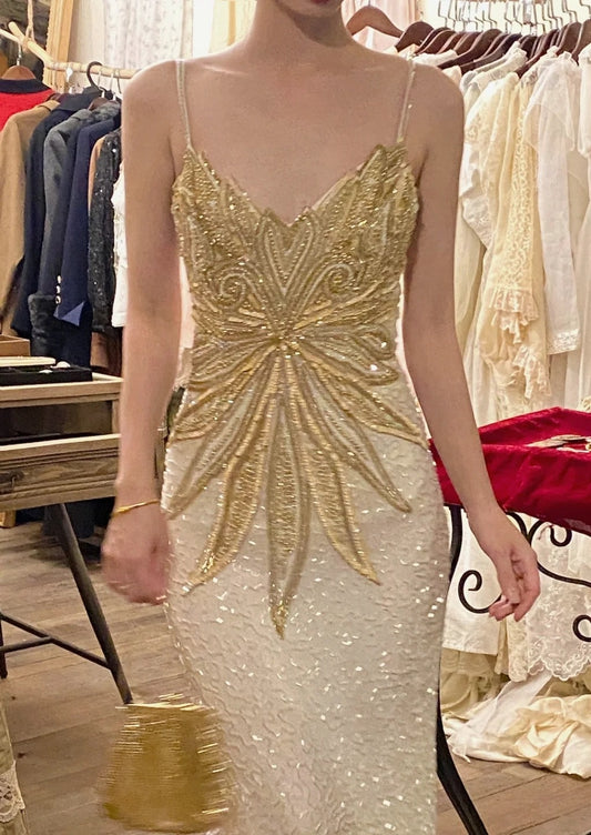 Stunning Prom Dress Spaghetti Straps Fitted Beading Birthday Party Dress Cockatail Dress Evening Dress  D4560