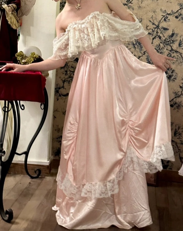 Beauty Prom Dress Off Shoulder Lace Pleated Gala Dress Formal Dress Evening Dress  D4570