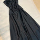 Black Strapless A Line Elegant Long Prom Dress Formal Party Dress MD7614