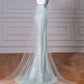 Tiffany Blue Mermaid Sequins Long Prom Dress Formal Party Gown MD7649