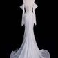 Shiny Off The Shoulder Sequin Mermaid Long Prom Dress Wedding Dress MD7650