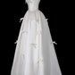 White Strapless A Line Cute Sweet Birthday Party Dress MD7680