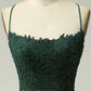 Mermaid Dark Green Long Prom Dress with Appliques Beading MD7726