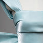 Robe de soirée longue sirène bleu clair à bretelles MD7786